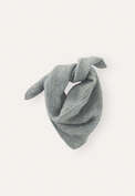 Triangle tuck-stitch scarf, Frosted blue, webstill