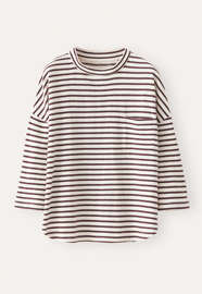 Striped top, Damson cream, webstill