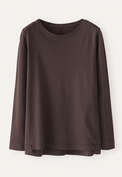 Long-sleeve top, Dark chocolate, webstill