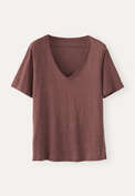 V-neck top, Soft maroon, webstill