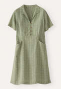Striped dress, Soft sage, webstill