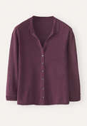 Collared cardigan, Dark plum, webstill