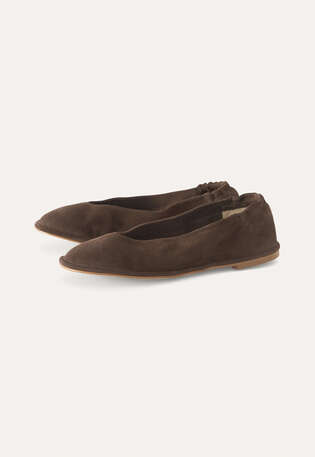 Ballet-style pumps, Chocolate, webstill