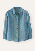 Striped shirt, Soft teal, webstill