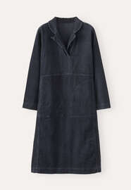 Cord dress, Dark petrol, webstill