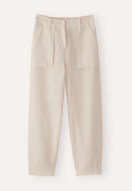 Tapered leg trousers, Pebble, webstill
