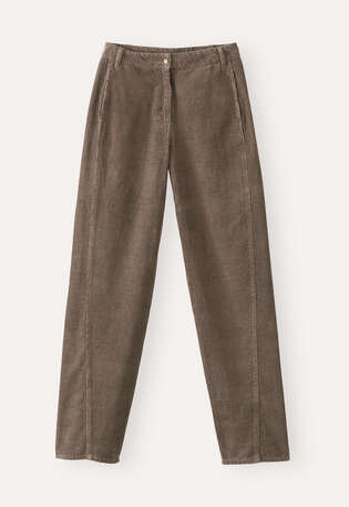 Straight-leg trousers, Mink brown, webstill
