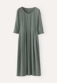 Scoop-neck dress, Bay grey, webstill