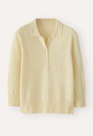 Collared sweater, Lemon fawn, webstill