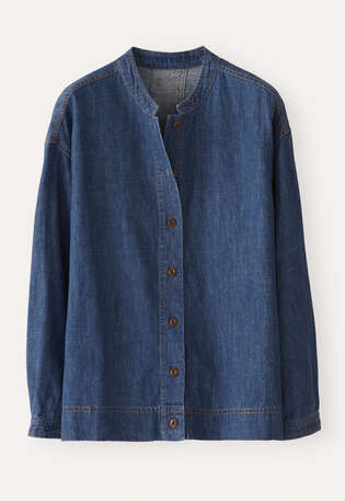 Indigo overshirt, Dark denim, webstill