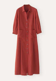 Button-front maxi-dress, Flamed red, webstill