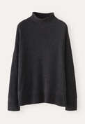 Funnel-neck sweater, Charcoal, webstill