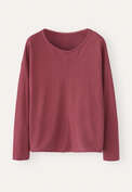Pocket-detail jersey top, Flame red, webstill