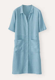 Button-through shift dress, Ocean, webstill