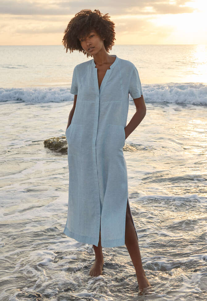Button-through dress, Chambray, completeTheLook