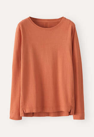 Long-sleeve top, Soft orange, webstill