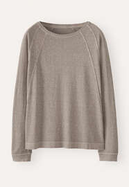 Panelled jersey top, Mink grey, webstill