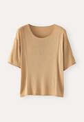 Scoop-neck sweater, Soft gold, webstill