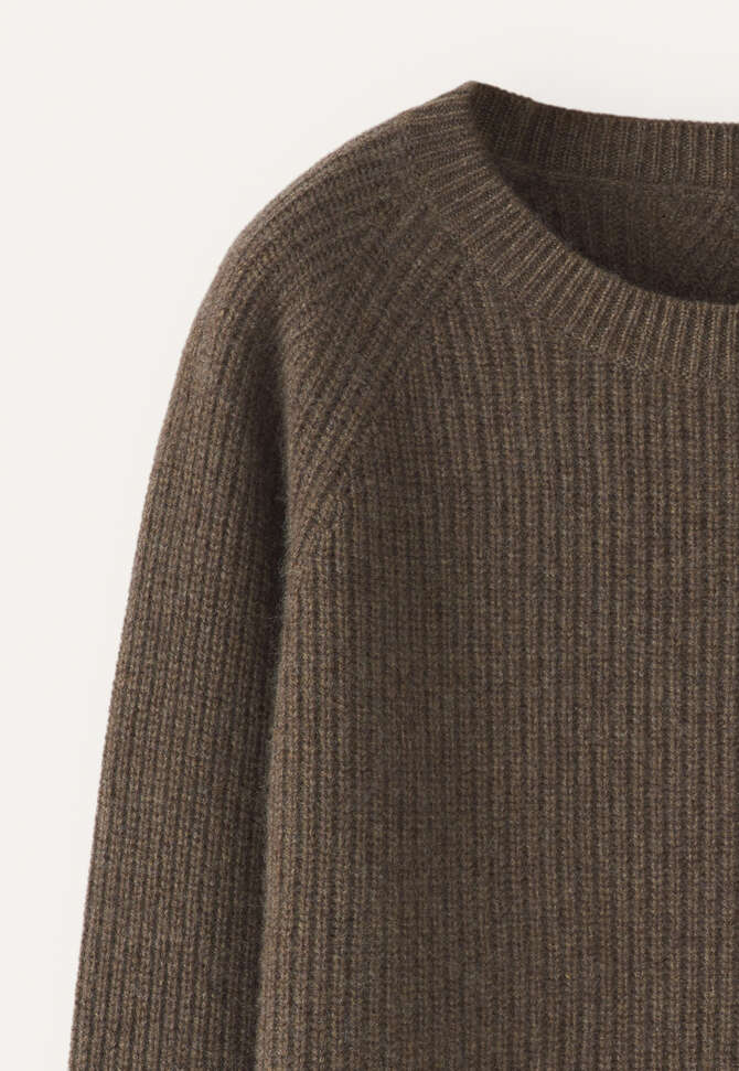 Ribbed crew-neck sweater, Hedgerow, completeTheLook