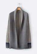 Ribbed cardigan, Petrol stone, webstill