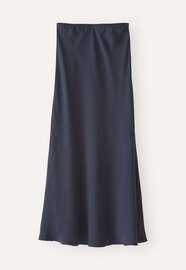 Bias-cut skirt, Blue black, webstill