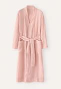 Textured belted robe, Shell pink, webstill