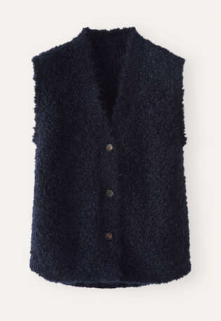 Knitted waistcoat, Petrol ink, webstill
