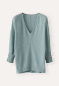 V-neck sweater, Aqua green, webstill