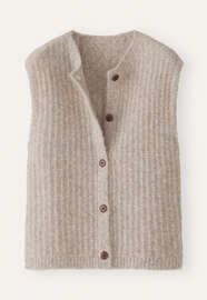 Sleeveless cardigan, Shell grey, webstill