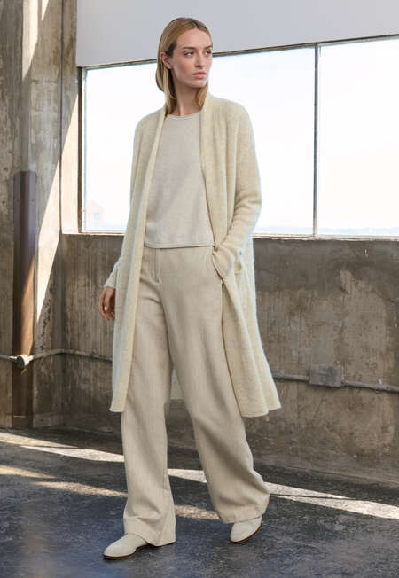 Edge-to-edge cardigan, Natural stone, completeTheLook