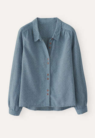 Dash-weave shirt, Pale denim, webstill