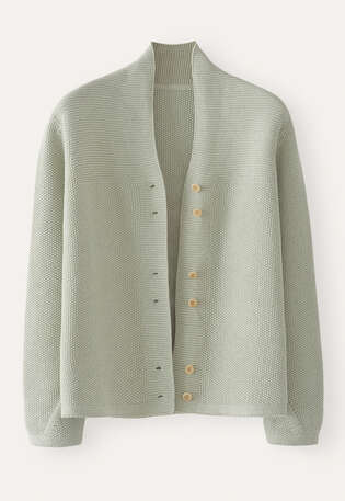 Button-front cardigan, Frosted sage, webstill