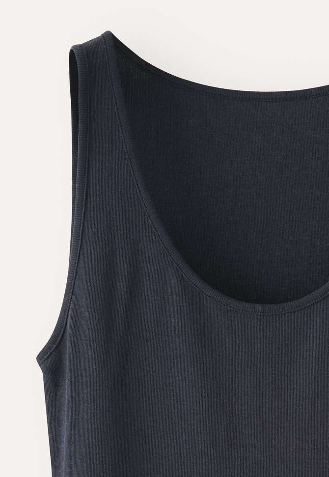 Ribbed vest, Ink, completeTheLook