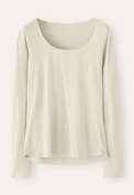 Scoop neck top, Ecru, webstill