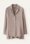 Revere-style collar shirt, Mink taupe, webstill