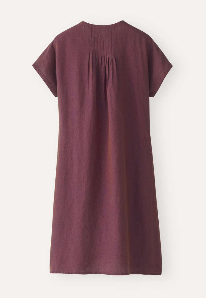 Tuck-detail dress, Bordeaux, completeTheLook