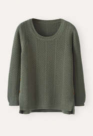 Open-stitch sweater, Soft forest, webstill