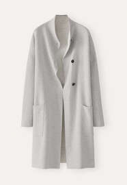 Double-sided coatigan, Pale grey, webstill