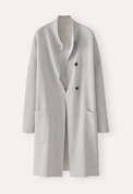 Double-sided coatigan, Pale grey, webstill