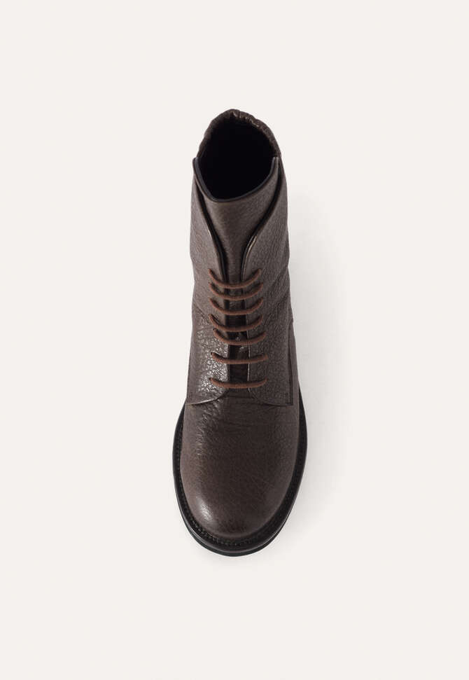 Long lace-up boots, Dark brown, completeTheLook