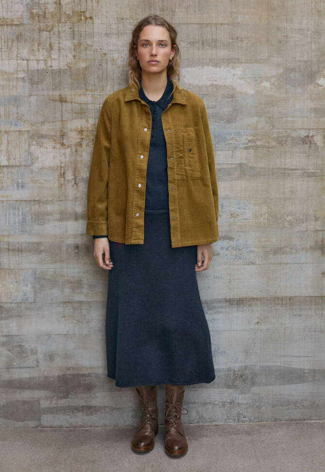 Knitted skirt, Blue black, completeTheLook