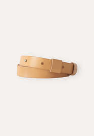 Stud-fastening belt, Pale tan, webstill