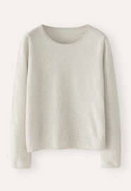 Crew-neck sweater, Grey pearl, webstill
