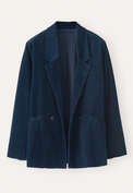 Double-breasted jacket, Black teal, webstill