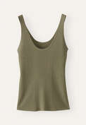 Knitted vest, Moss taupe, webstill