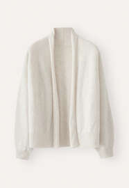 Dolman shawl-collar cardigan, Grey pearl, webstill