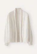 Dolman shawl-collar cardigan, Grey pearl, webstill