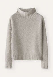 Funnel-neck sweater, Fawn, webstill