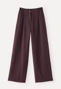Tailored wide-leg trousers, Claret, webstill