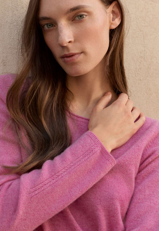 Crew-neck sweater, Peony, completeTheLook